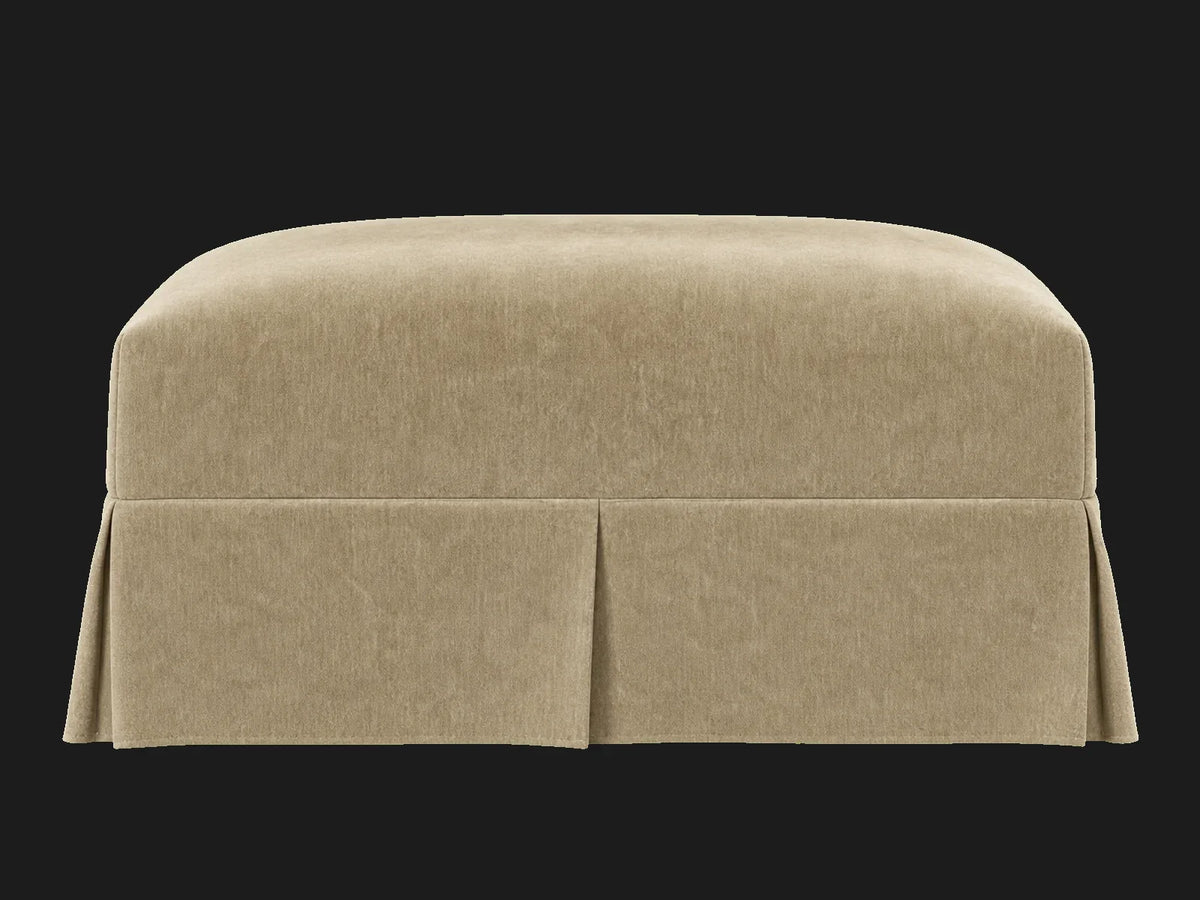 Dalia Ottoman — Mohair Almond