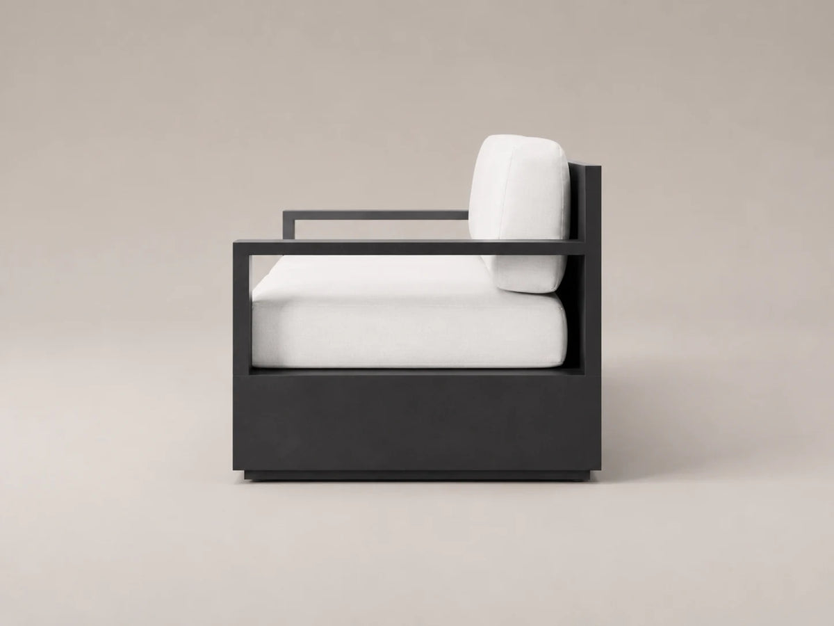 Outdoor Modular Three-Seat Sofa, Aluminum Frame, Performance Fabric, product view