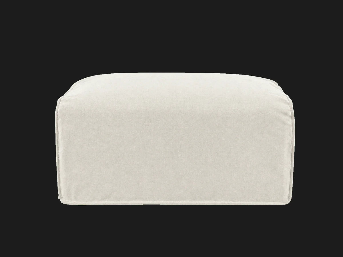 Devyn Ottoman — Performance Linen Weave Flour