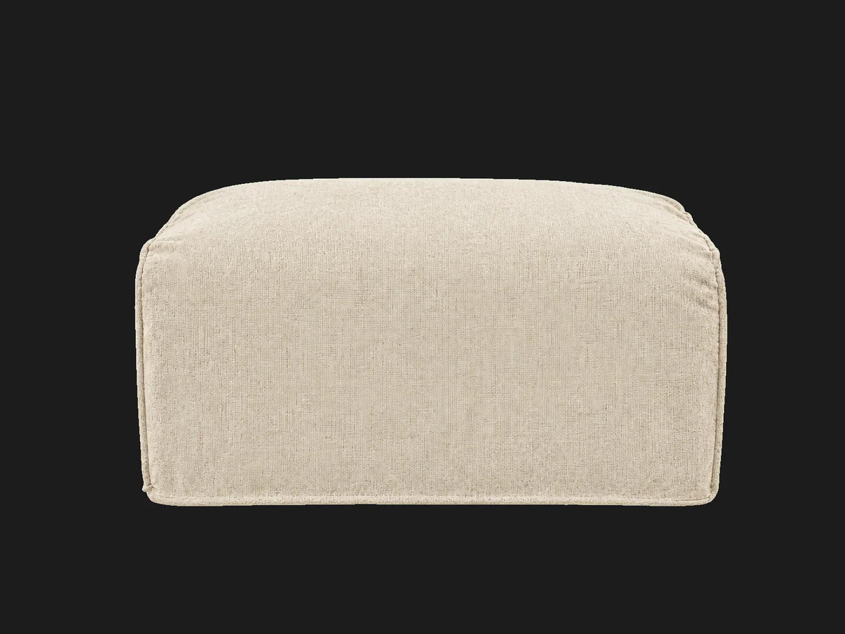 Devyn Ottoman — Performance Textural Weave Savanna