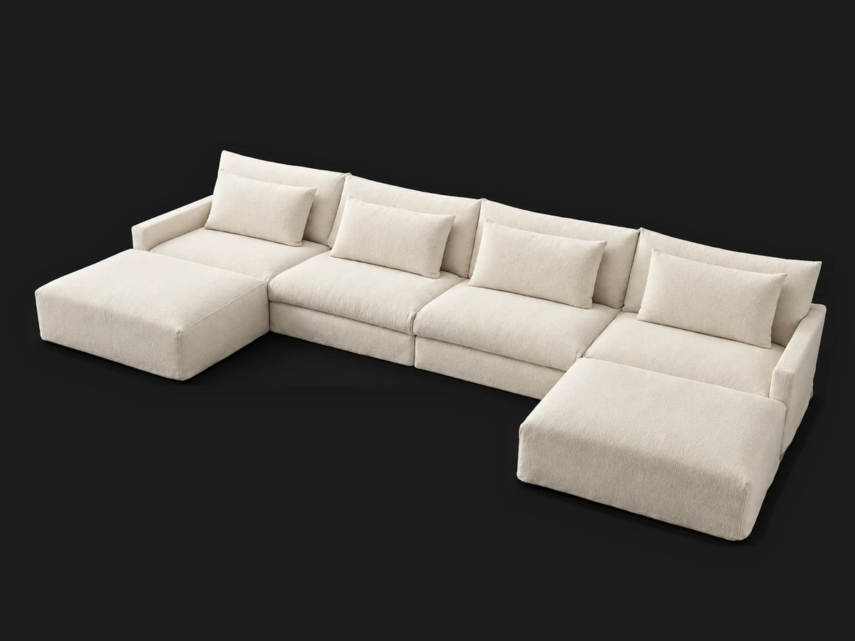 Devyn U-Shape Sectional — devyn u shape 05 elevated wool vanilla
