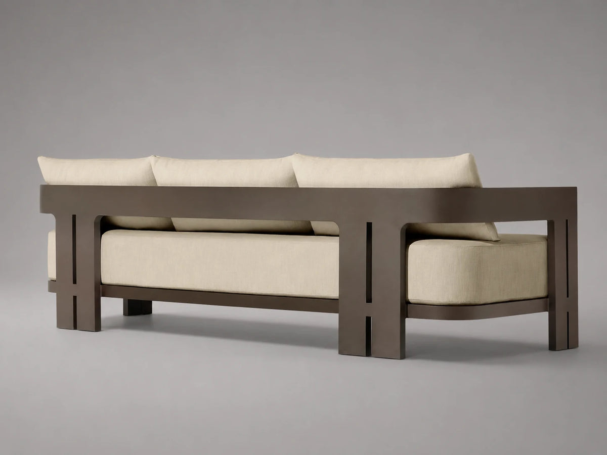 Outdoor Sofa, Wood Frame, Performance Fabric, product view