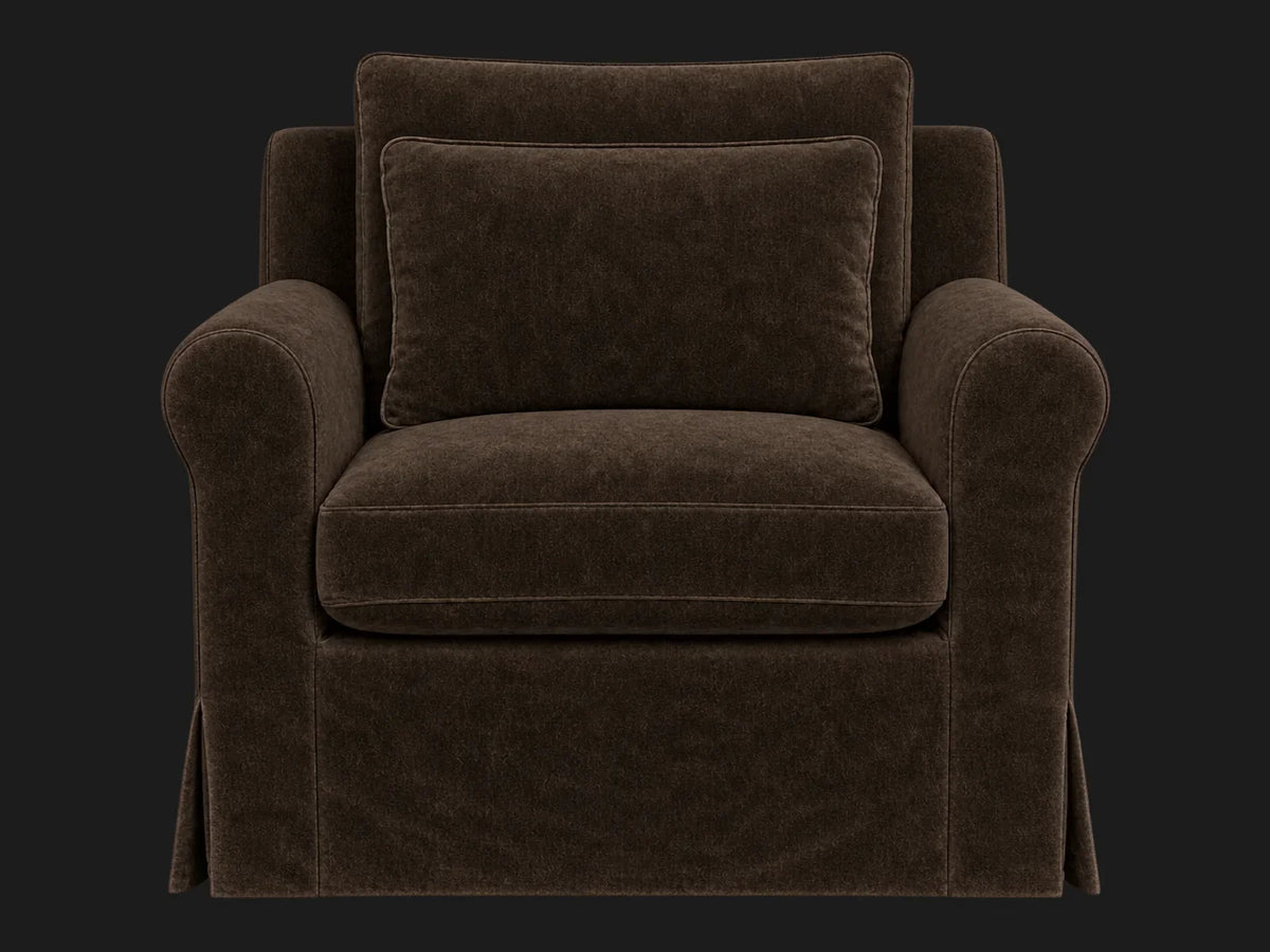 elias-swivel-chair #Fabric & Color_Mohair Chocolate