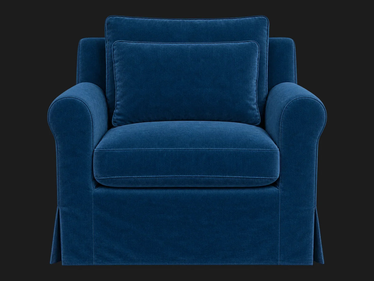 elias-swivel-chair #Fabric & Color_Performance Velvet Sapphire