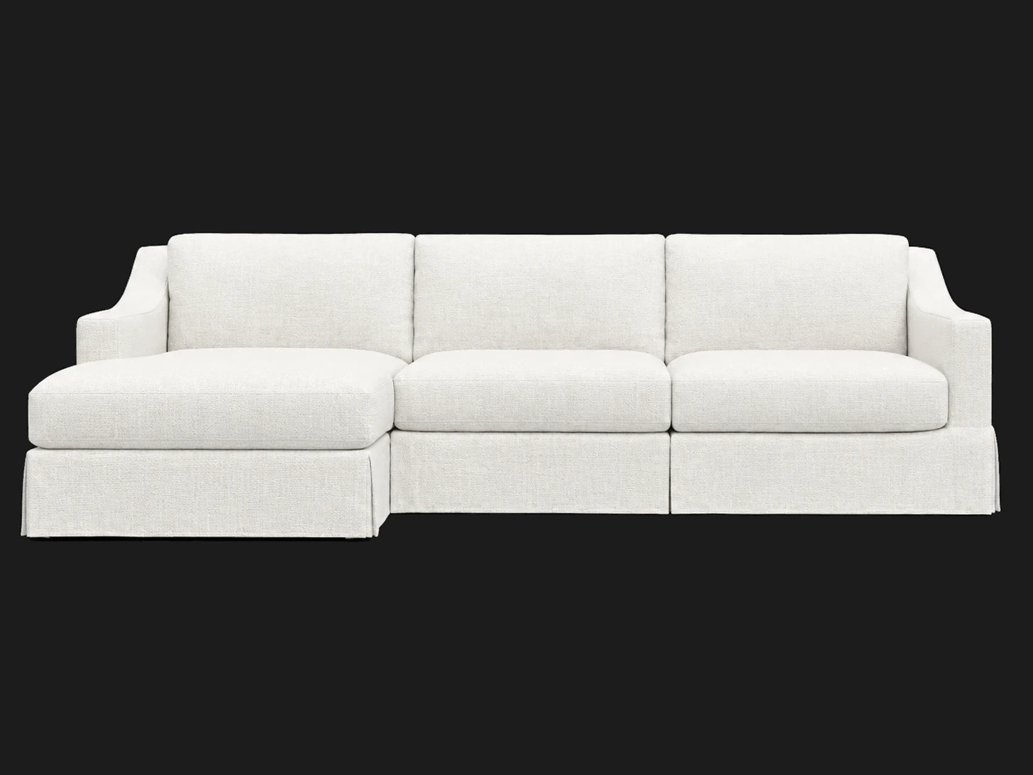 MODENA 4-Piece Left-Arm Chaise Sectional – Performance Woven Chenille