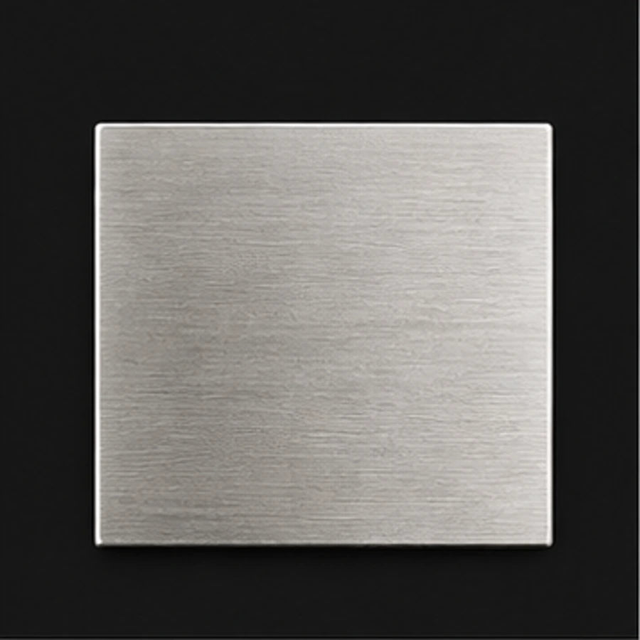 Brushed stainless steel hardware finish sample