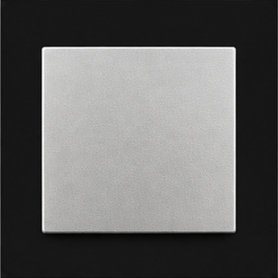 Satin aluminum hardware finish sample