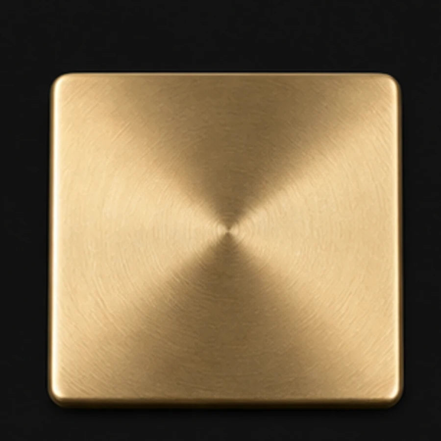 PVD champagne brass hardware finish sample