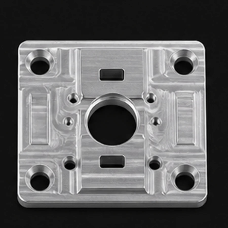 CNC machined aluminum plate process sample