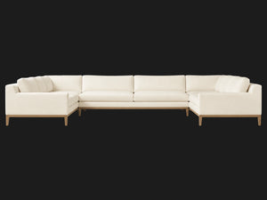Italia Track Arm U-Sectional – Oak Base