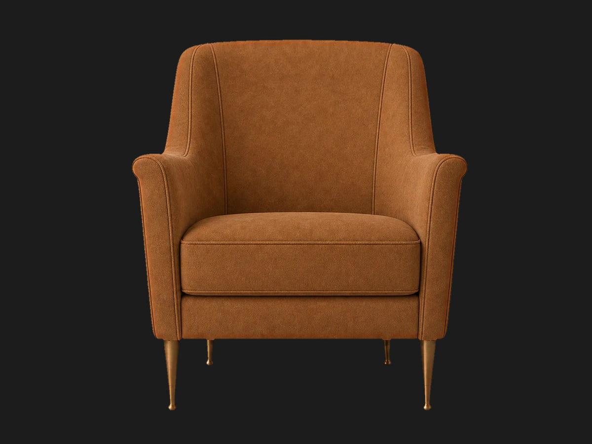 lounge-chairs-wool-vanilla #Fabric & Color_Nubuck Leather Saddle