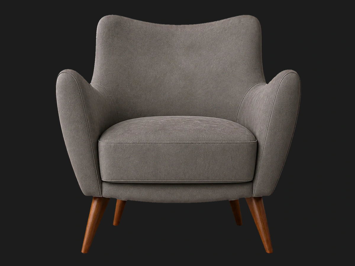 lounge-chairs-nubuck-leather-saddle-teak #Fabric & Color_Nubuck Leather Asphalt