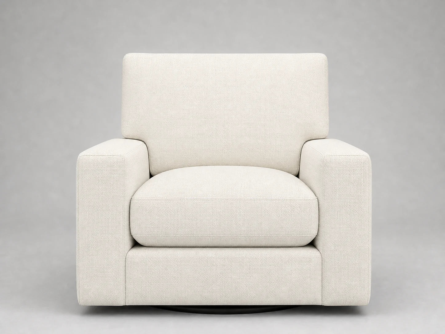 lounge-chairs-pb-comfort-swivel-xl-belgian-linen-agate #Fabric & Color_Performance Linen Weave Flour