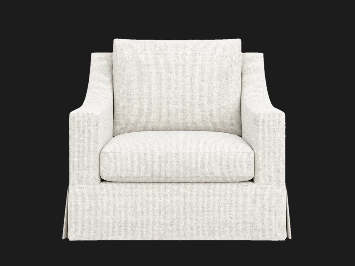 lounge-chairs_york-slope-swivel-linen-weave-pure-white #Fabric & Color_Heritage Belgian Linen Egret