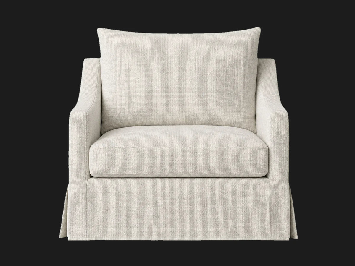 lounge-chairs_york-slope-swivel-linen-weave-pure-white #Fabric & Color_Heritage Belgian Linen Summit