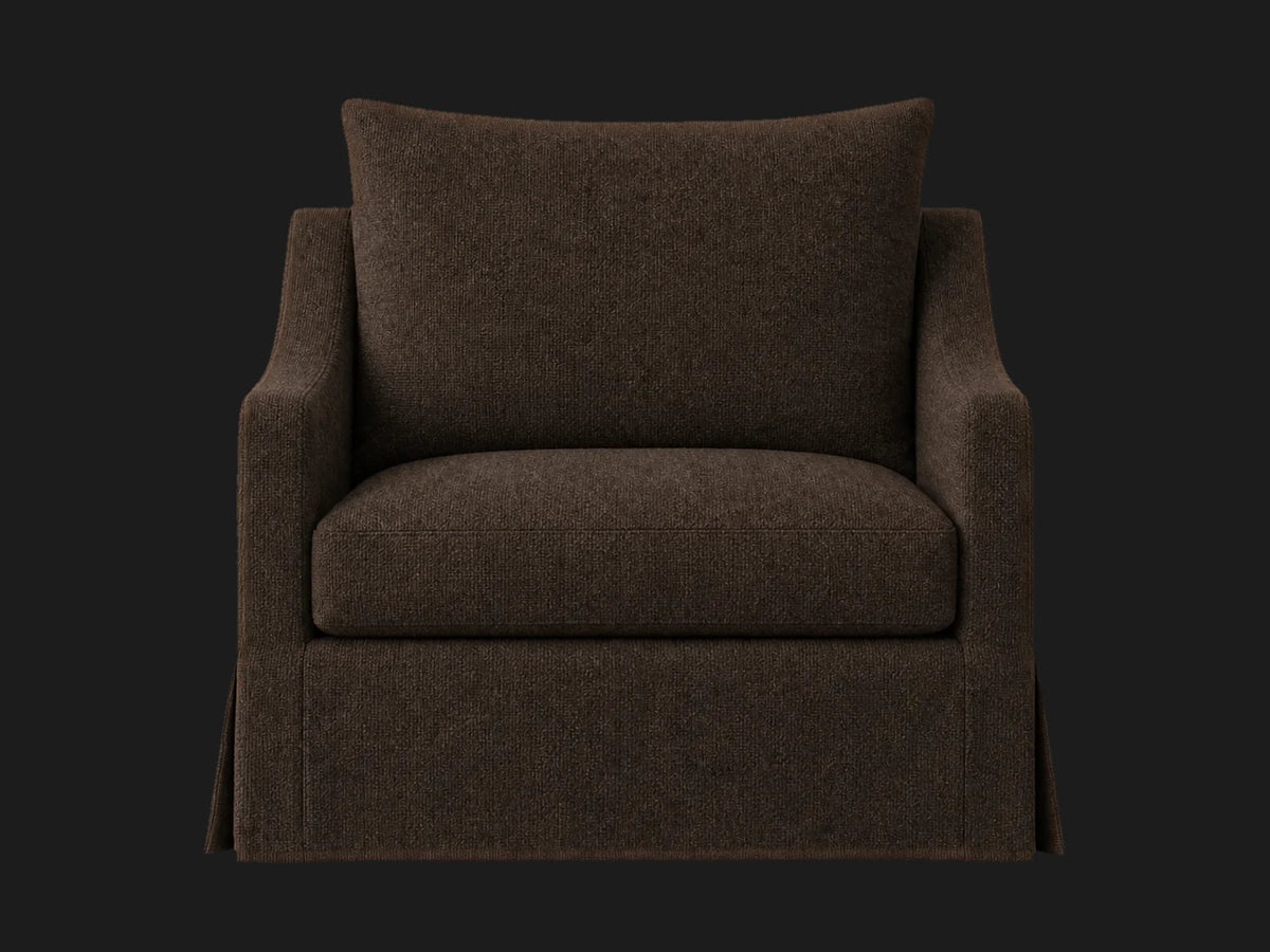 lounge-chairs_york-slope-swivel-linen-weave-pure-white #Fabric & Color_Italian Brushed Wool Cocoa