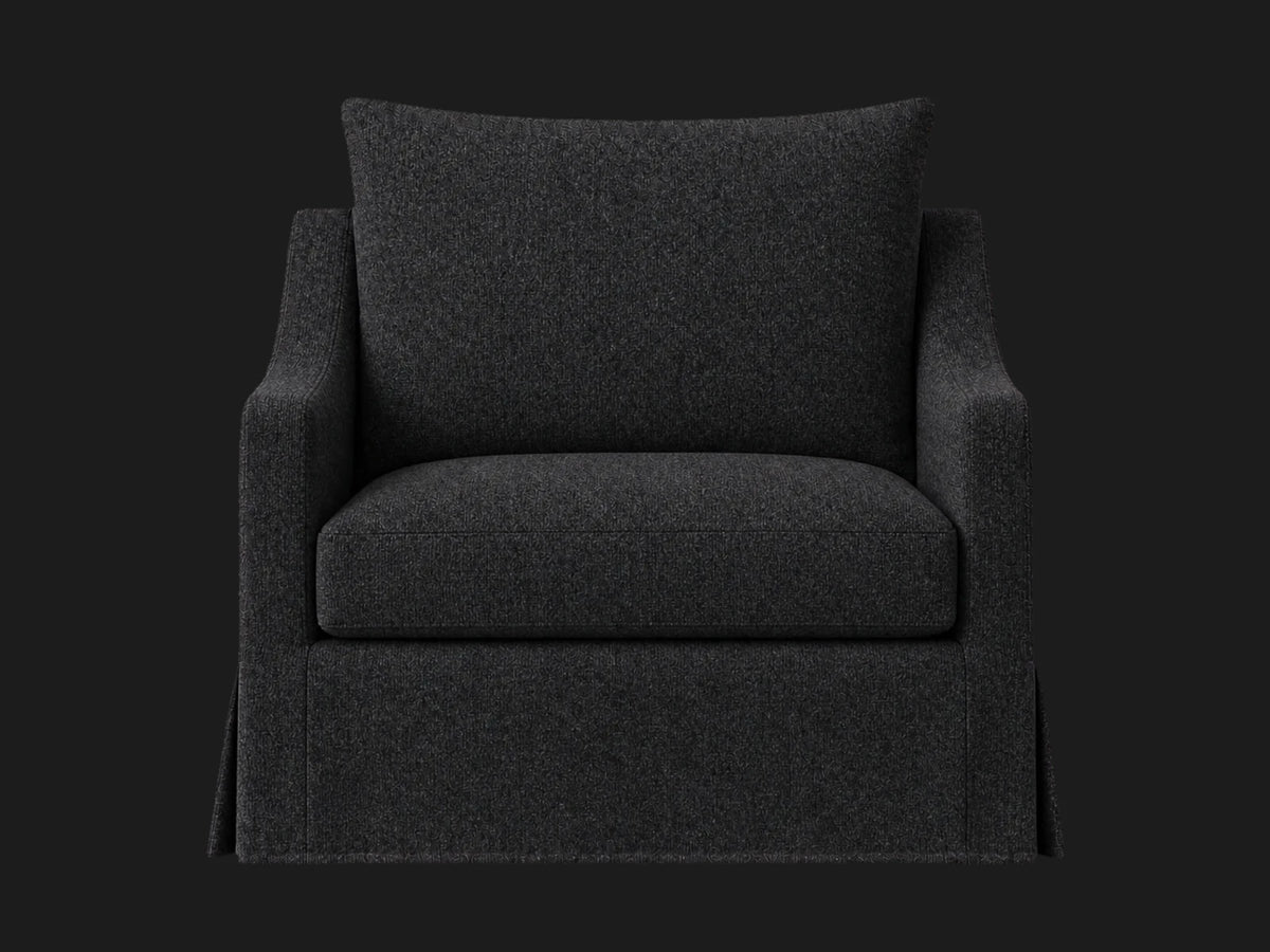 lounge-chairs_york-slope-swivel-linen-weave-pure-white #Fabric & Color_Italian Brushed Wool Pepper
