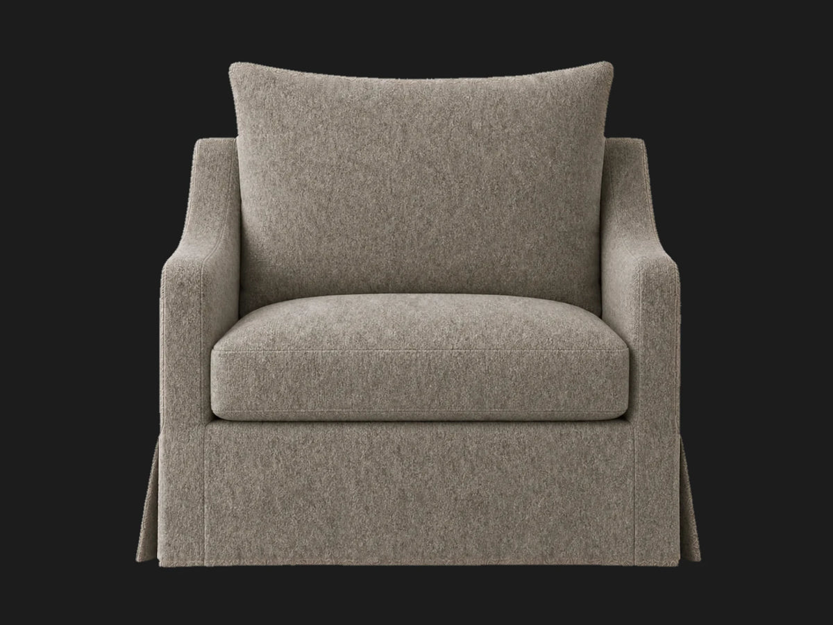 lounge-chairs_york-slope-swivel-linen-weave-pure-white #Fabric & Color_Mohair Fog