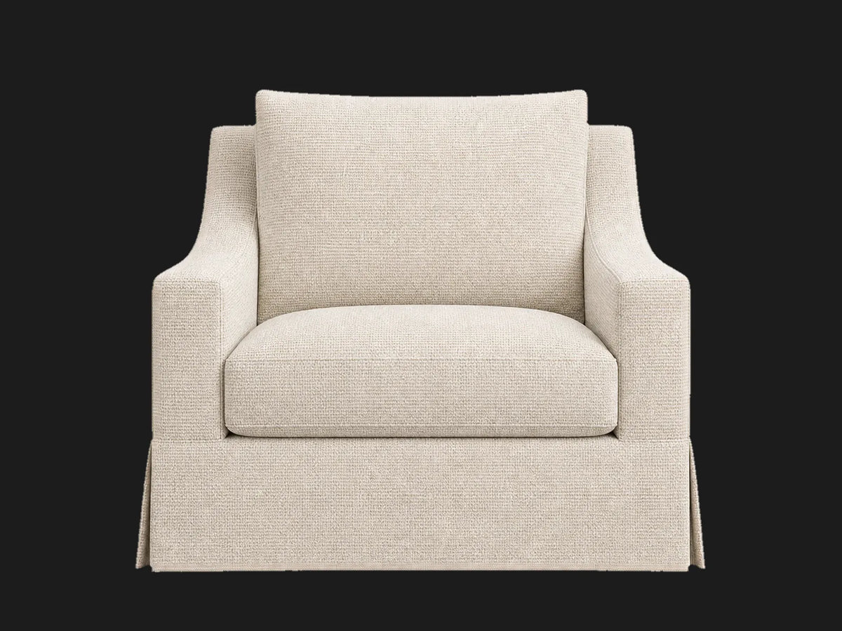 lounge-chairs_york-slope-swivel-linen-weave-pure-white #Fabric & Color_Performance Woven Chenille Desert