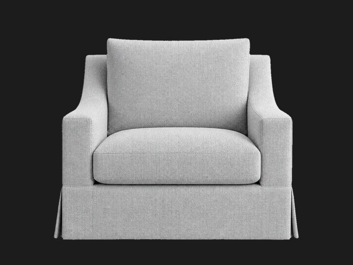 lounge-chairs_york-slope-swivel-linen-weave-pure-white #Fabric & Color_Performance Woven Chenille Rain