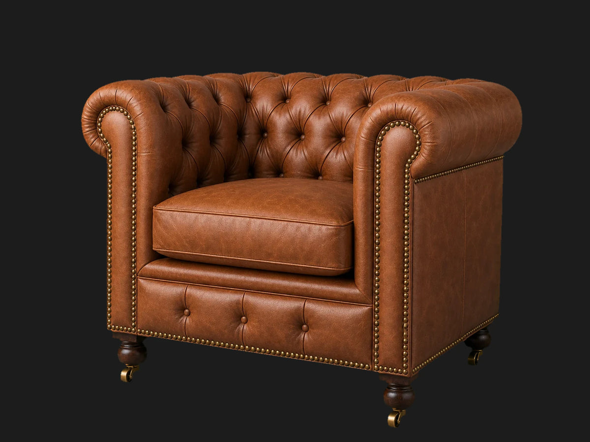 lounge-chairs-costa-leather-jet #Fabric & Color_Top Grain Aniline Leather Cognac