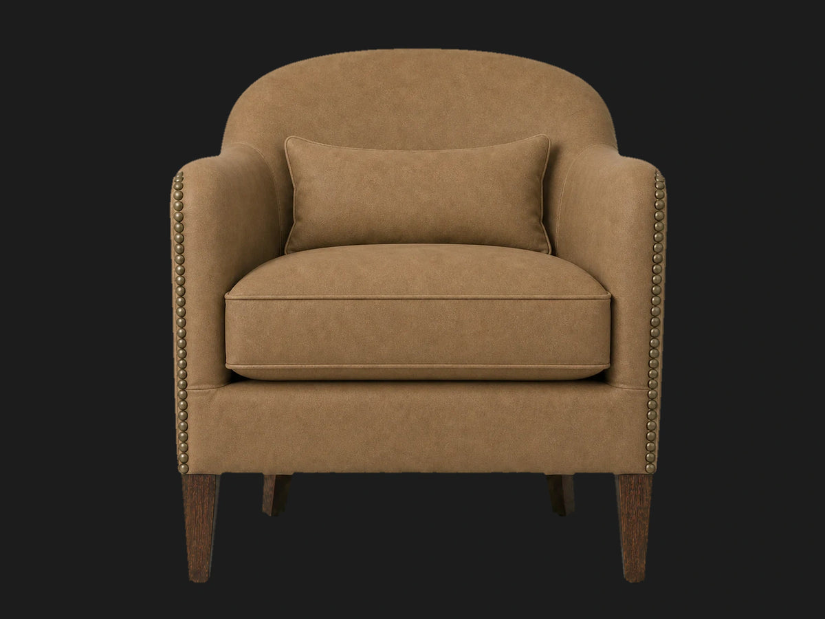 lounge-chairs-aniline-leather-black-walnut-vintage #Fabric & Color_Nubuck Leather Rye