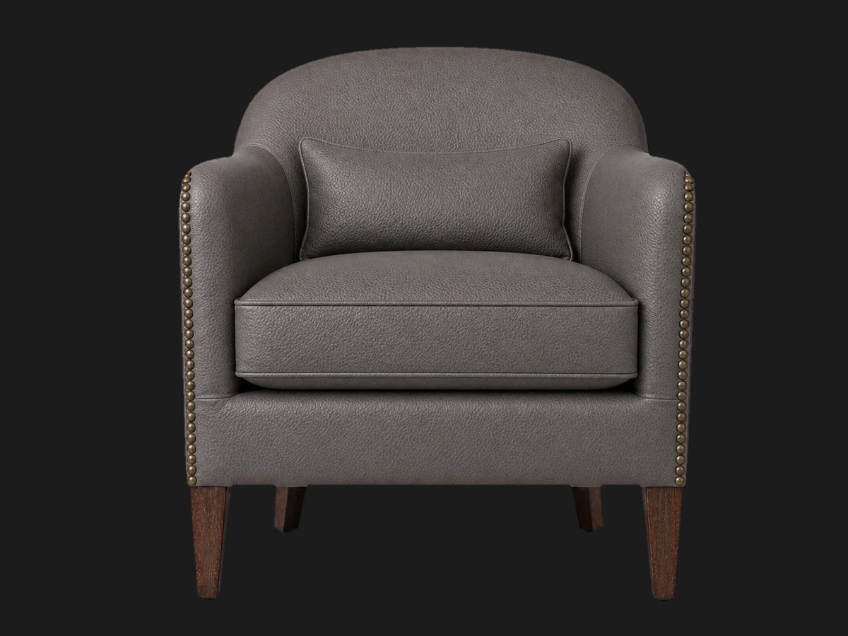 lounge-chairs-aniline-leather-black-walnut-vintage #Fabric & Color_Pebbled Leather Ash