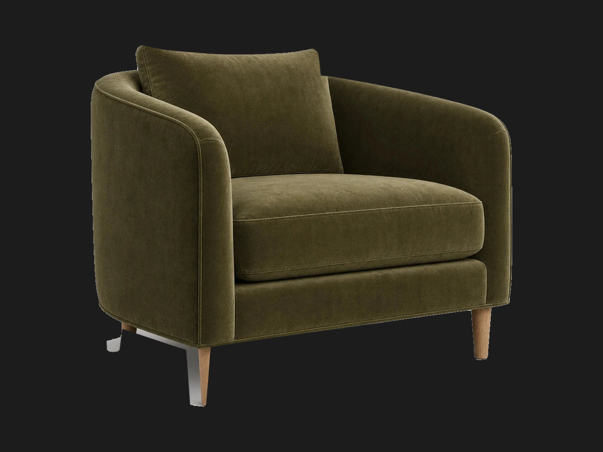 lounge-chairs_remmy-chair_wool-moon #Fabric & Color_Performance Velvet Olive