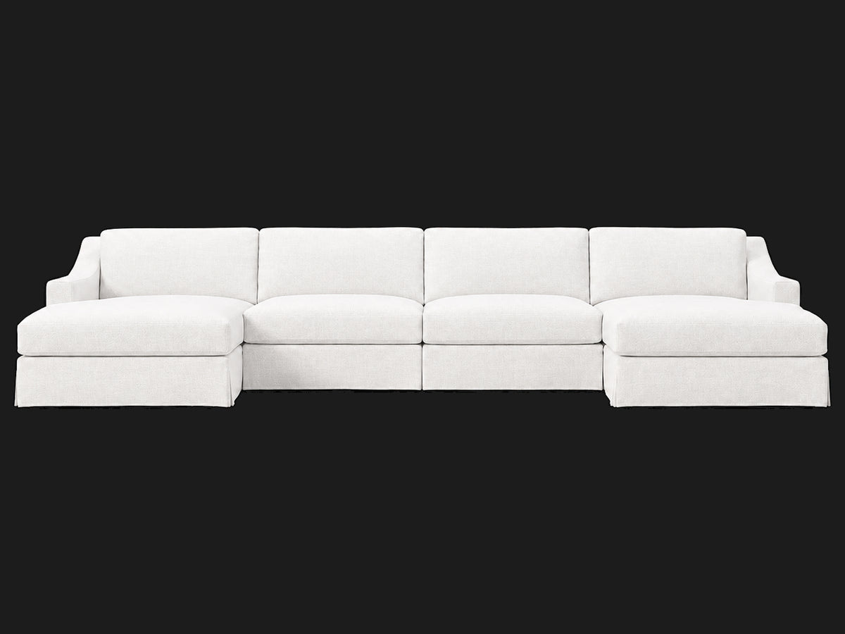 #Fabric & Color_Performance Linen Weave Pure White