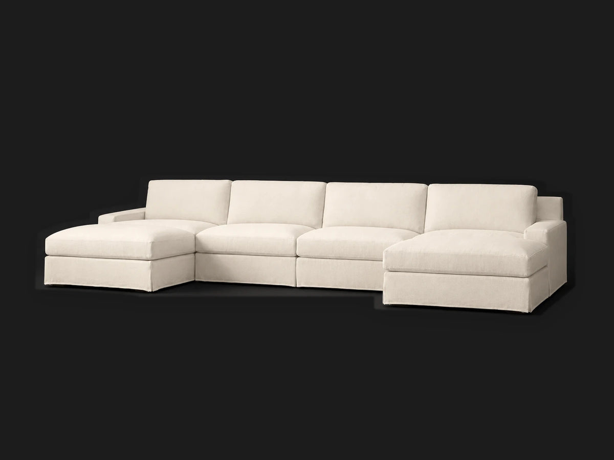 Modena 6-Piece U-Chaise Sectional — Front Left View