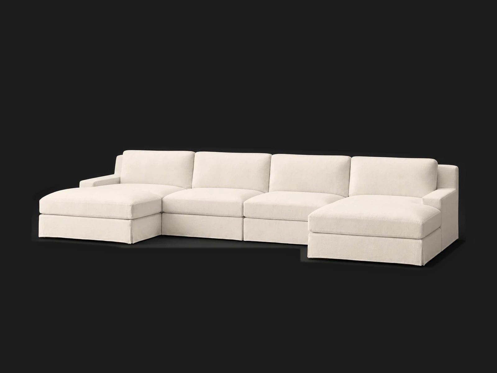 Modena 6-Piece U-Chaise Sectional — Front Right View
