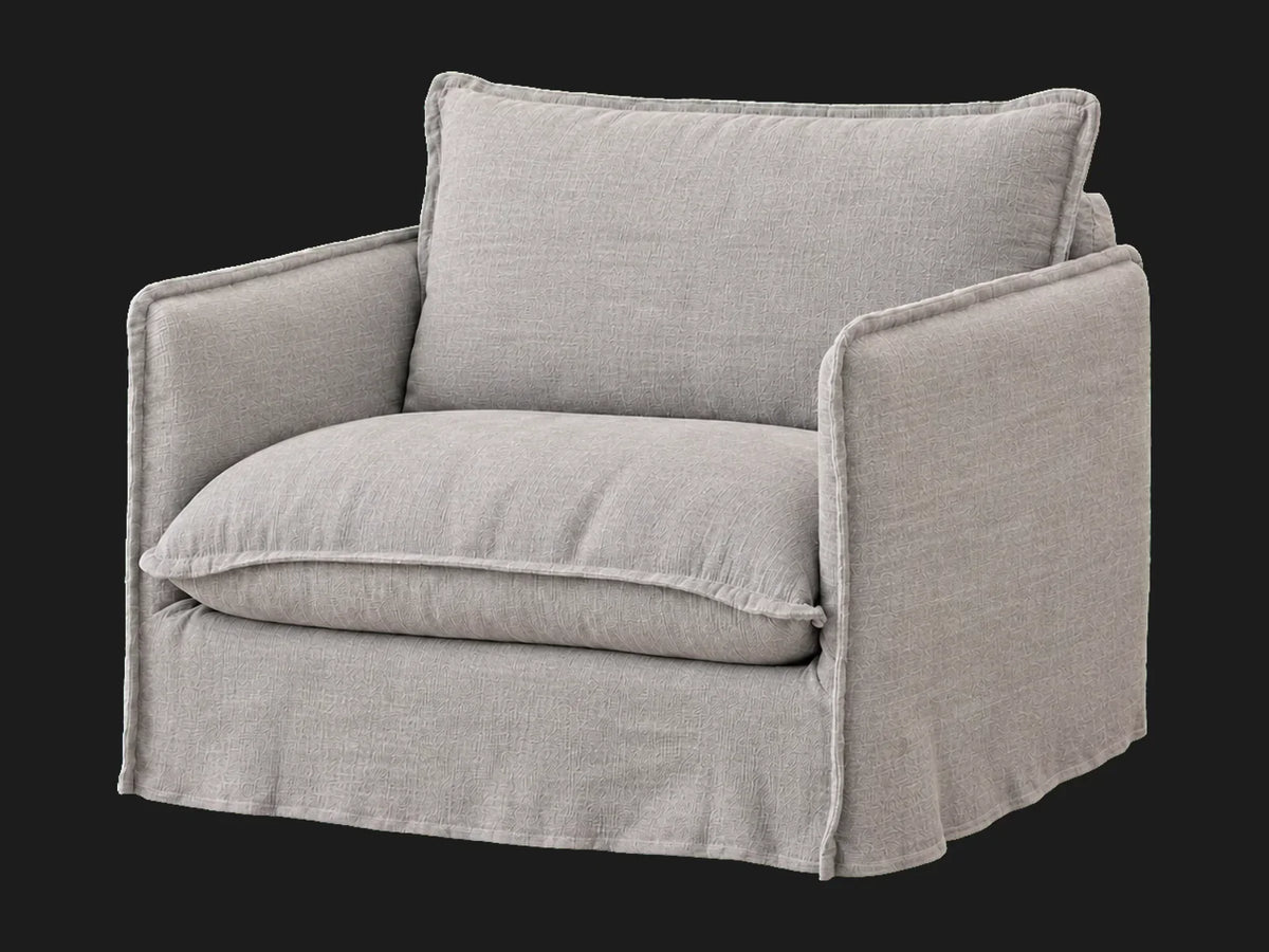 Neva Chair #Fabric & Color_Heritage Belgian Linen Agate