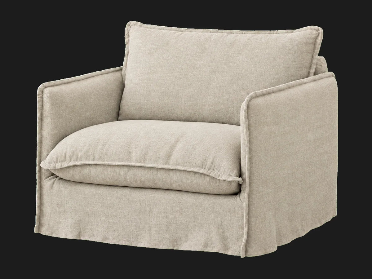 Neva Chair #Fabric & Color_Heritage Belgian Linen Alder