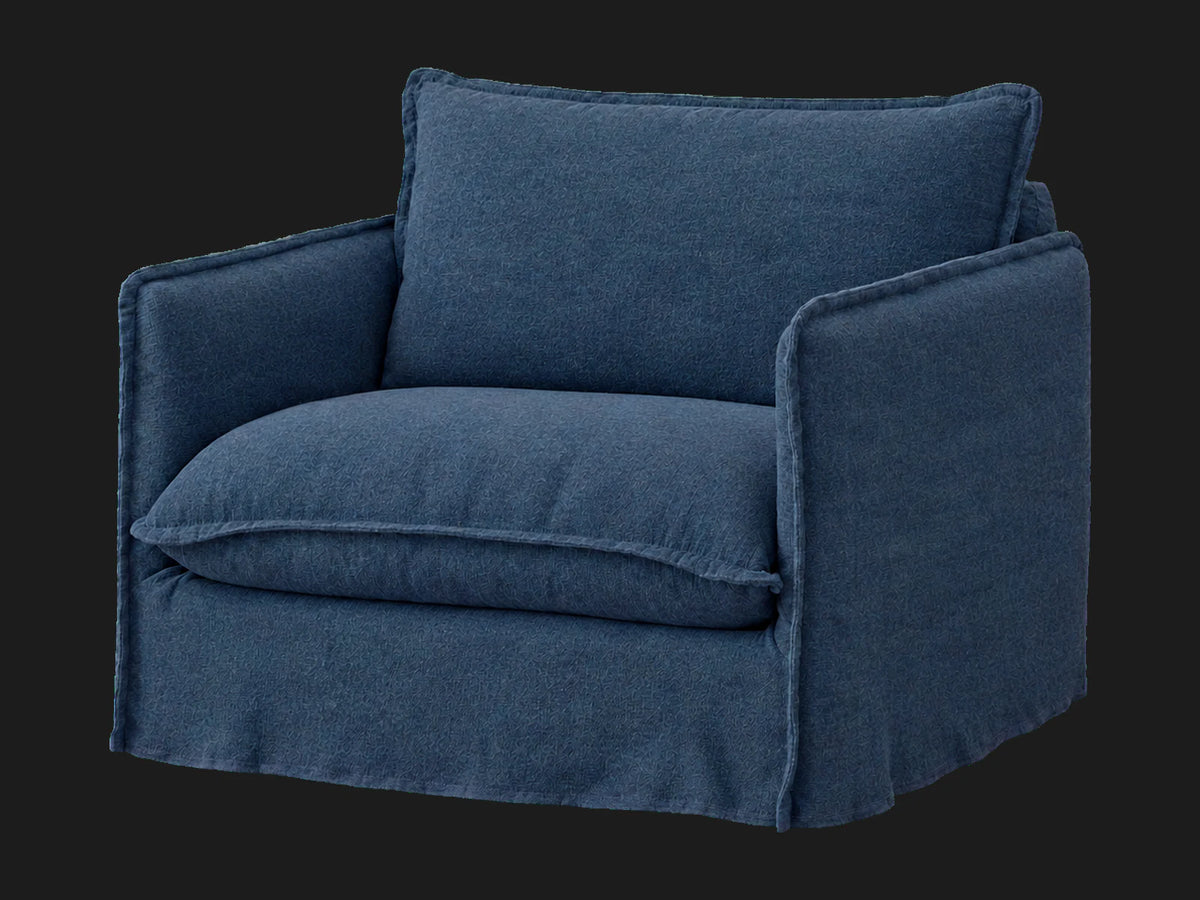 Neva Chair #Fabric & Color_Italian Brushed Wool Harbor