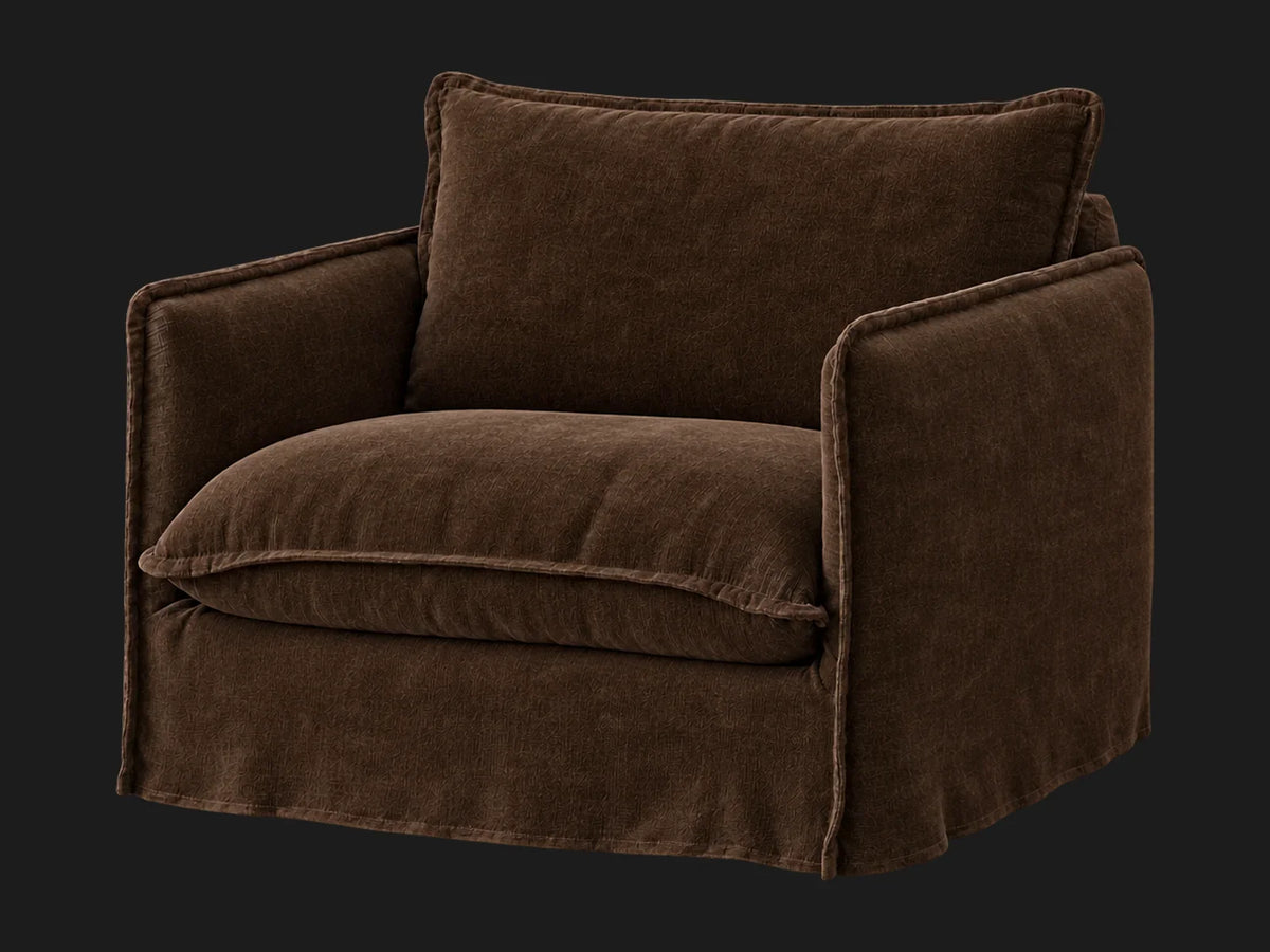 Neva Chair #Fabric & Color_Mohair Chocolate