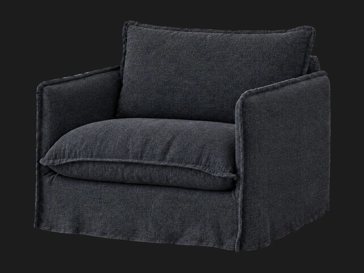 Neva Chair #Fabric & Color_Performance Textural Weave Marina