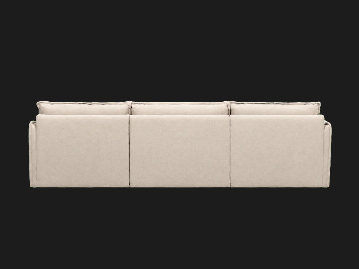 Neva 4-Piece Chaise Sectional — rear view
