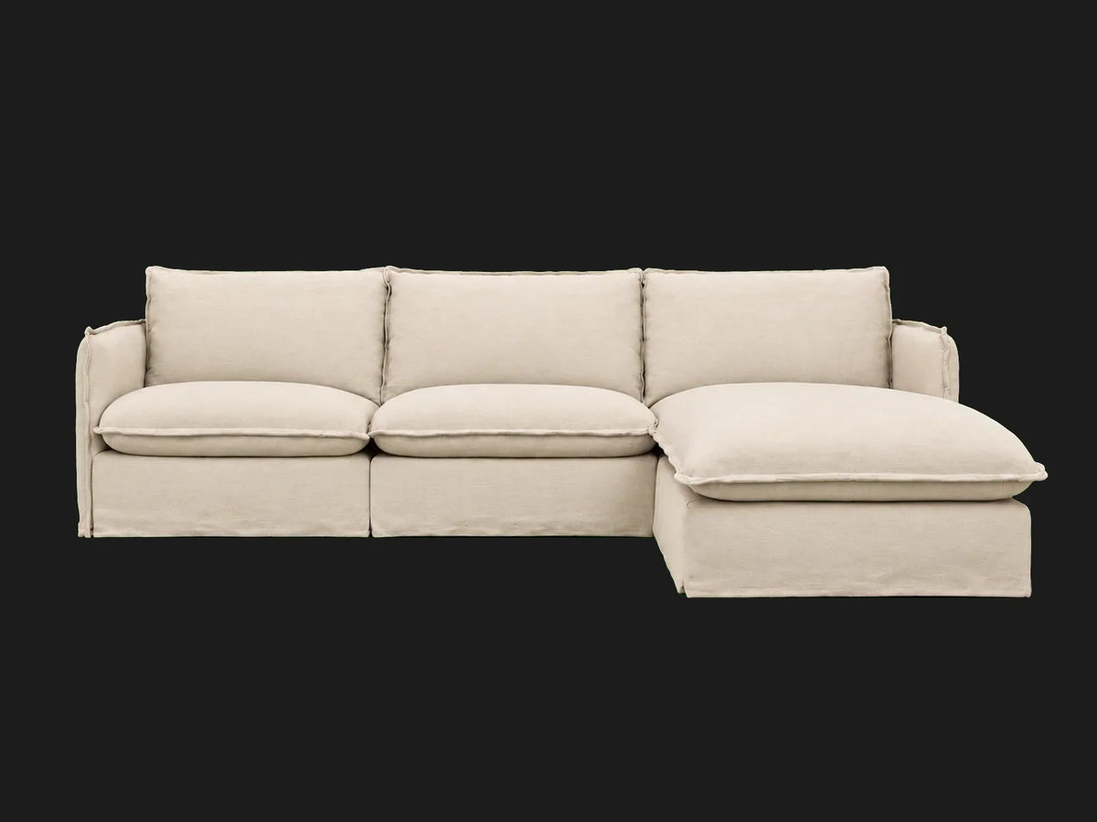 Neva 4-Piece Chaise Sectional — front view