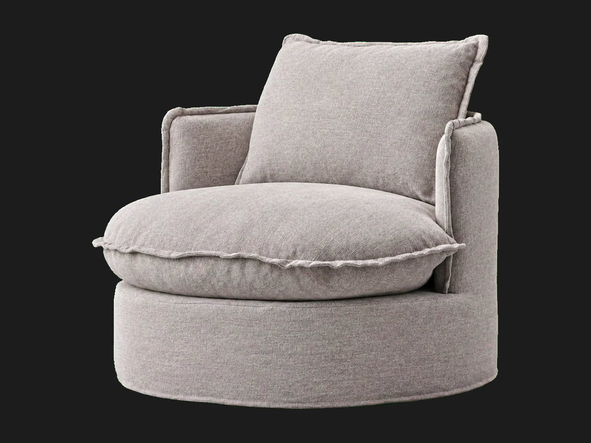 neva-round-swivel-chair #Fabric & Color_Italian Brushed Wool Moon