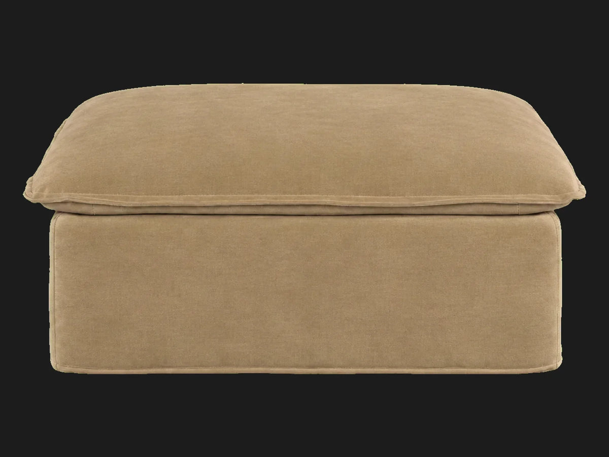 Neva Storage Ottoman — Mohair Almond