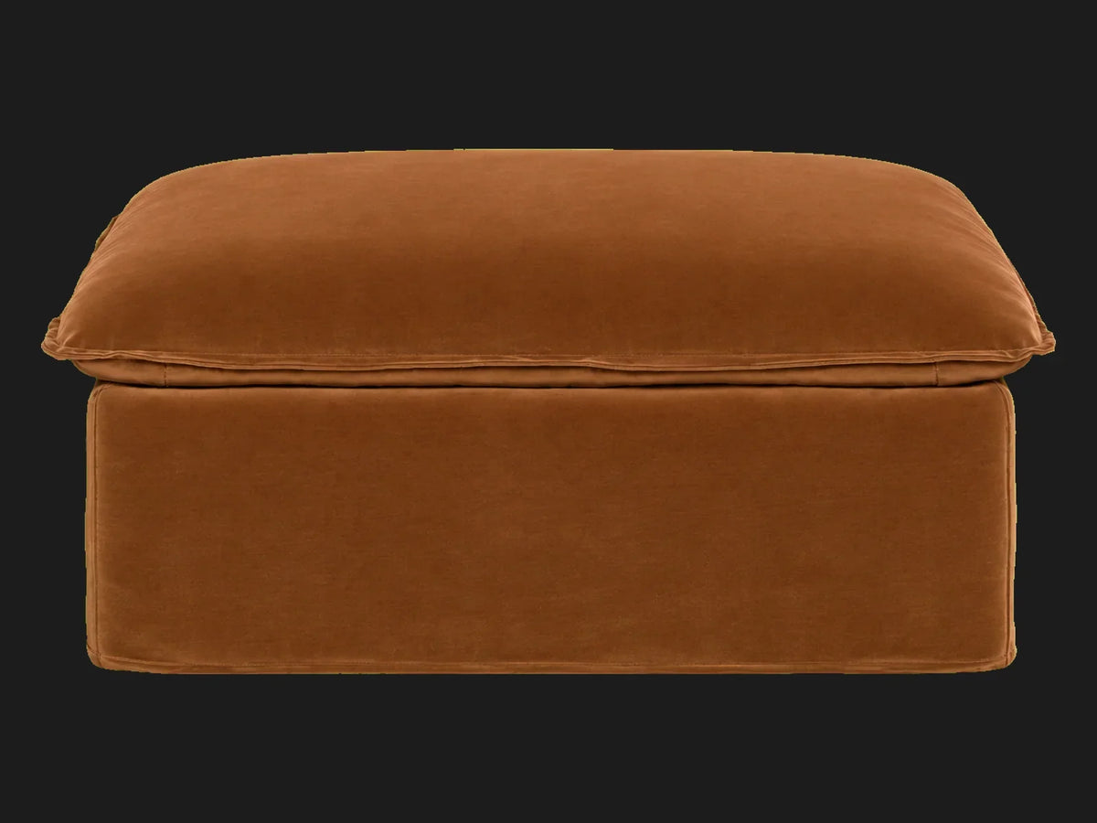 Neva Storage Ottoman — Performance Velvet Cider
