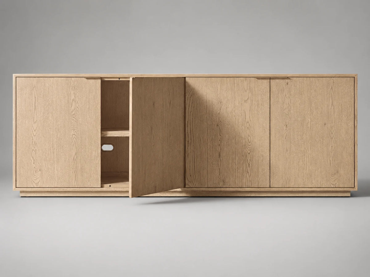 4-Door Oak Sideboard II, detail view