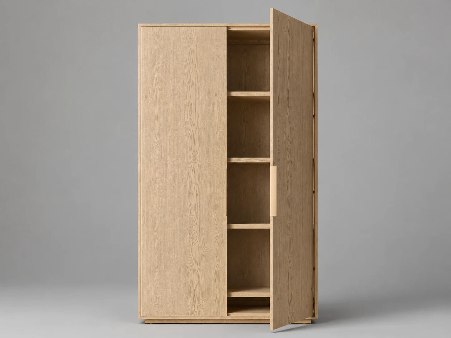 Oak Storage Cabinet I, detail view