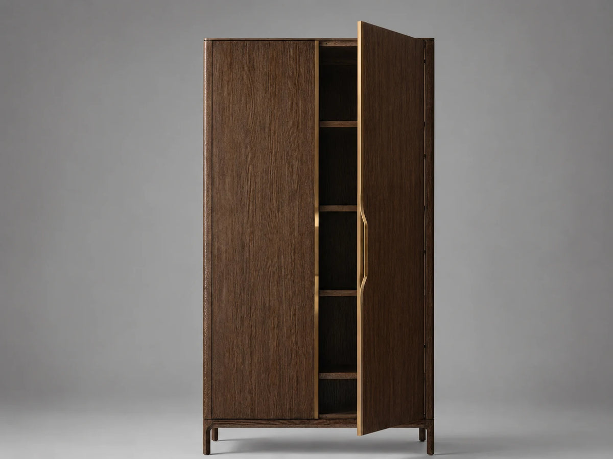 Oak Storage Cabinet II, detail view