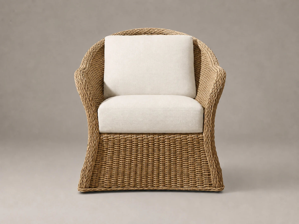 outdoor-swivel-chair-woven-frame-performance-fabric #Fabric & Color_Performance Linen Weave Flour