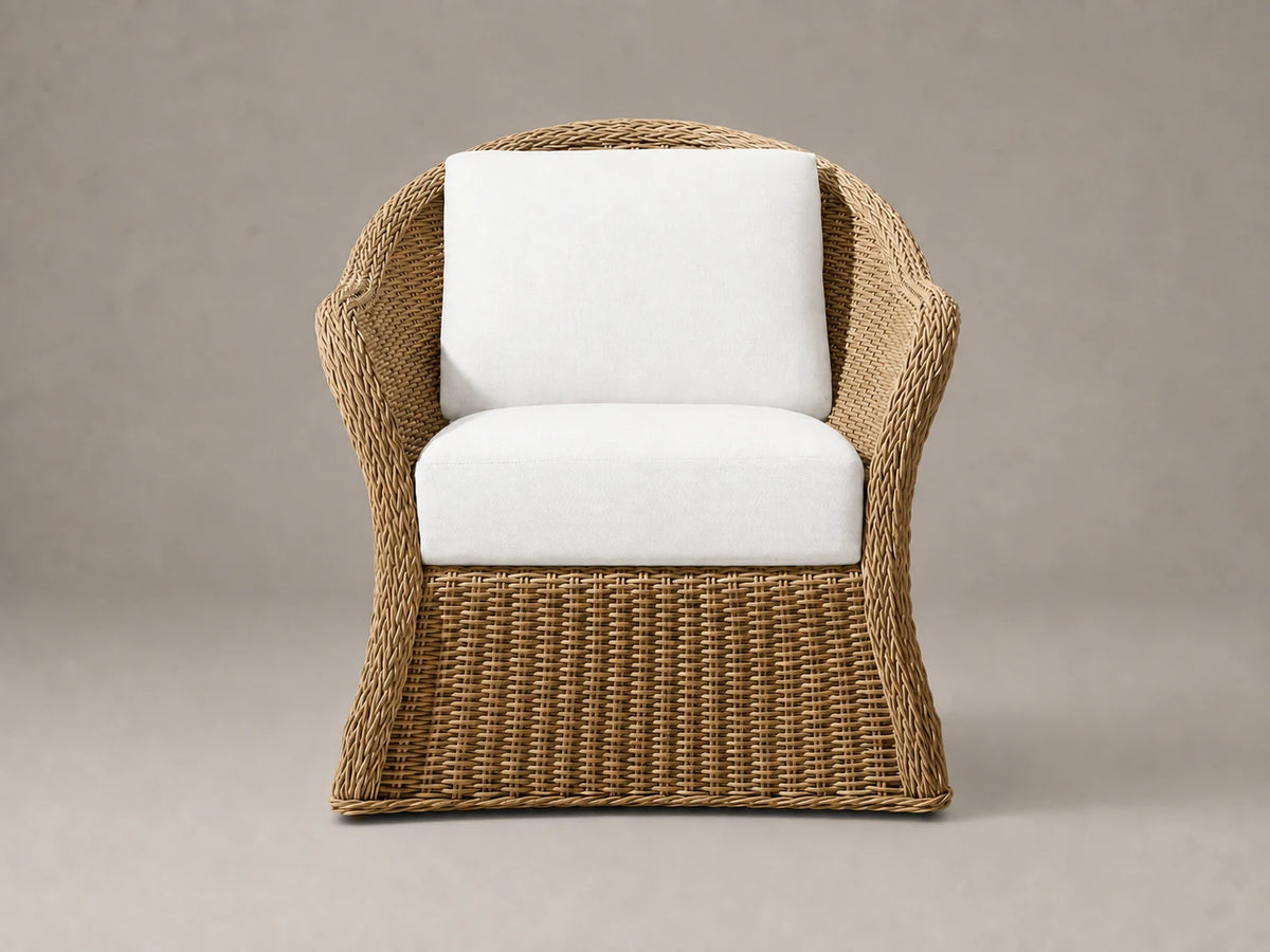 outdoor-swivel-chair-woven-frame-performance-fabric #Fabric & Color_Performance Linen Weave Pure White