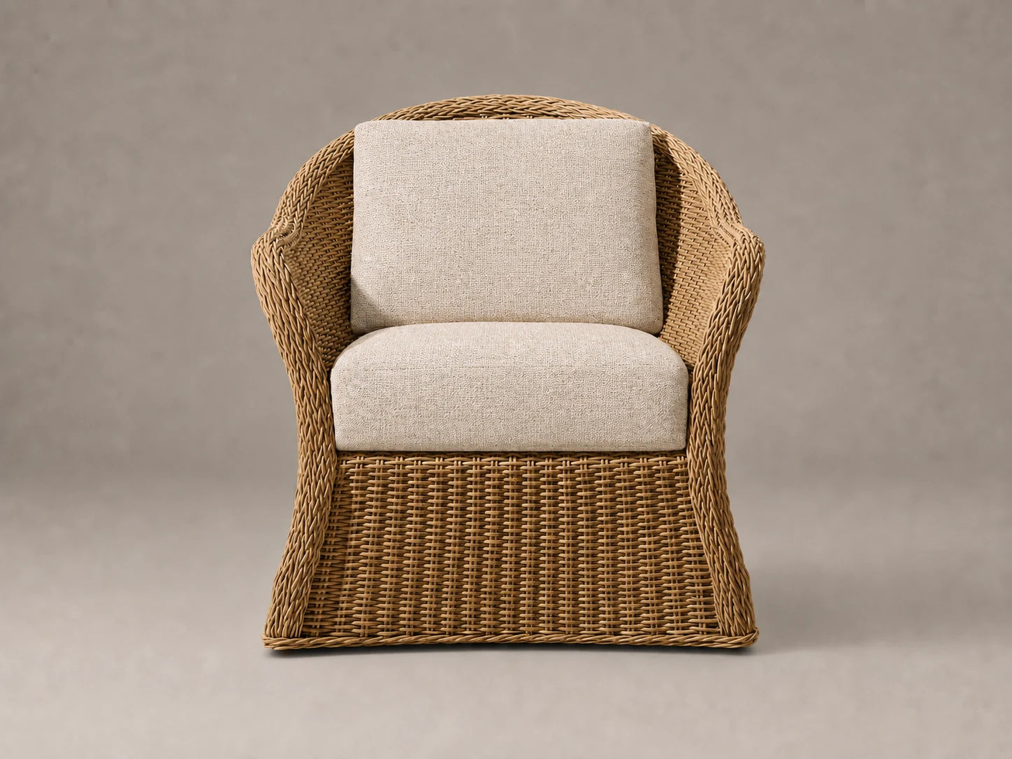 outdoor-swivel-chair-woven-frame-performance-fabric #Fabric & Color_Performance Woven Chenille Desert