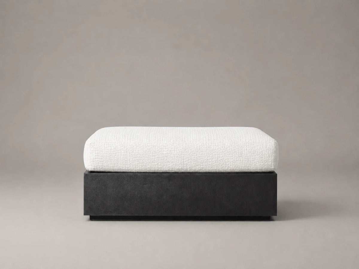 outdoor-ottoman-aluminum-frame-performance-fabric #Fabric & Color_Performance Woven Chenille Lace
