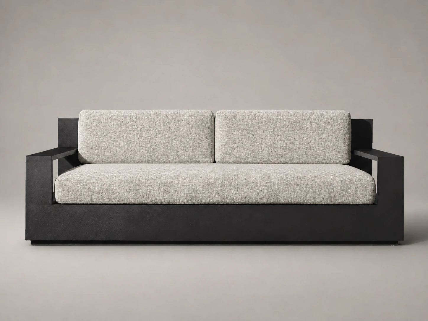 outdoor-two-seat-sofa-aluminum-frame-performance-fabric #Fabric & Color_Heritage Belgian Linen Alder