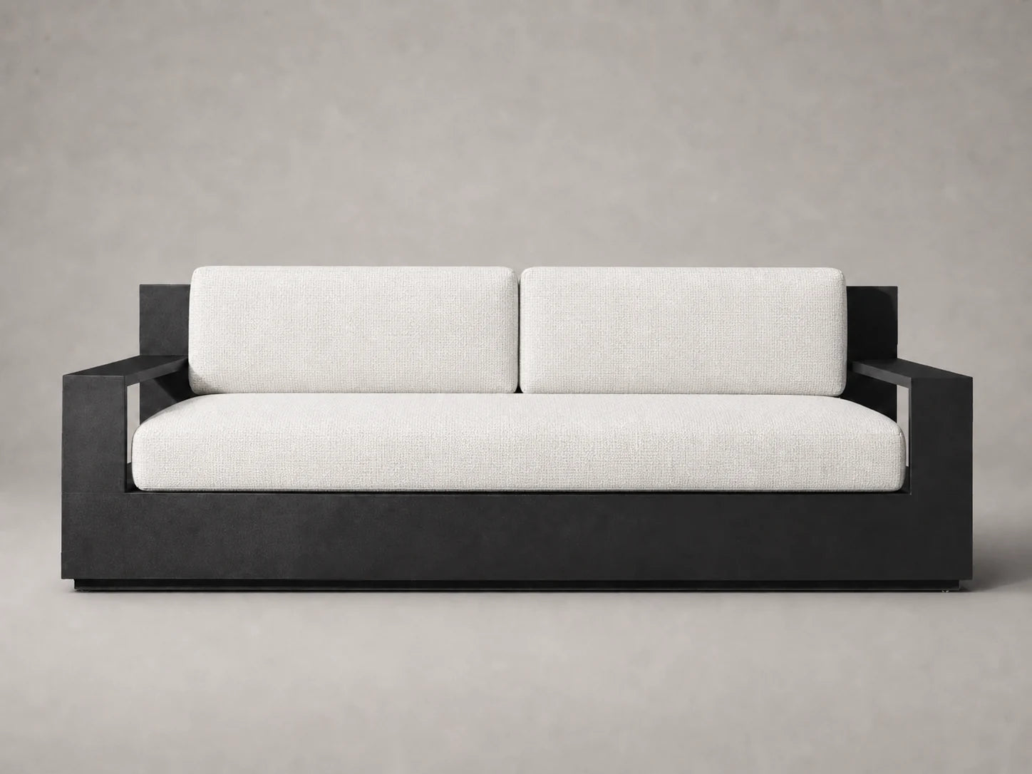 outdoor-two-seat-sofa-aluminum-frame-performance-fabric #Fabric & Color_Performance Woven Chenille Lace
